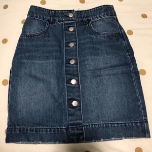 H&M denim skirt size 2